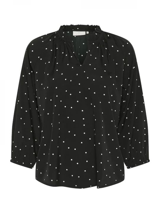Foto van product Kaffe Blouse 'KASandy' zwart / wit