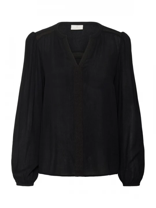 Foto van product Kaffe Blouse 'KAStine Amber' zwart