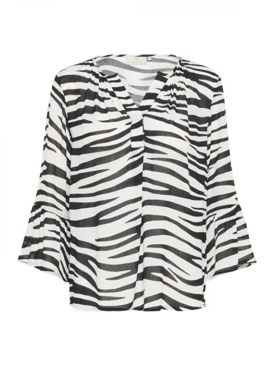 Foto van product Kaffe Blouse 'Lea' zwart / wit