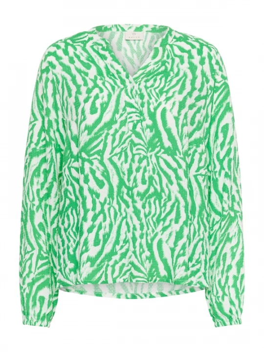 Foto van product Kaffe Blouse 'Mathilde' groen / wit