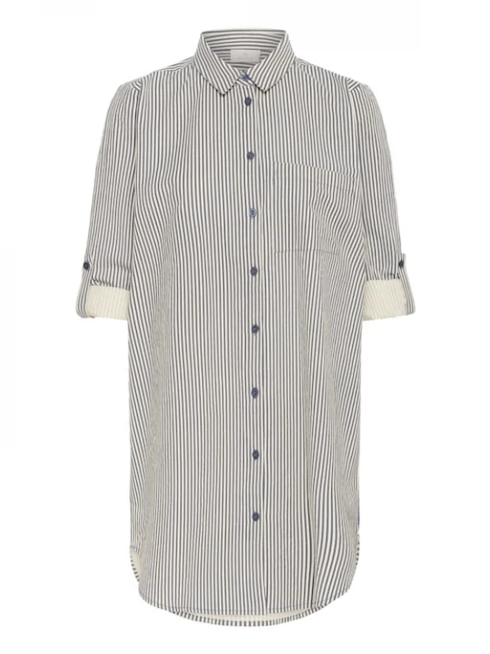 Foto van product Kaffe Blouse 'Naya' nachtblauw / wit