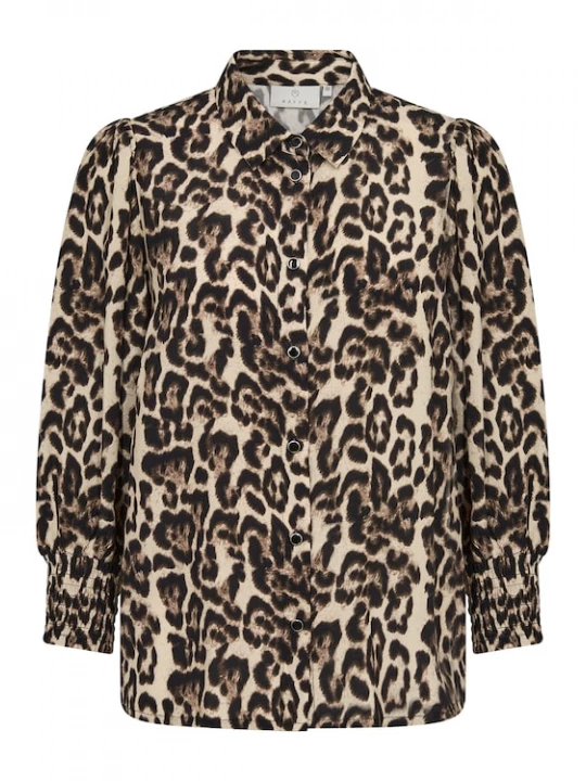 Foto van product Kaffe Blouse 'Pedra' beige / bruin / zwart