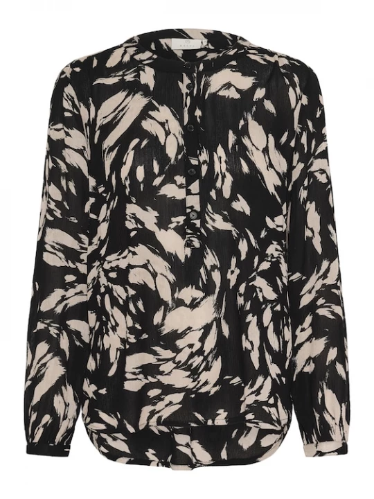 Foto van product Kaffe Blouse 'Pollie' beige / zwart