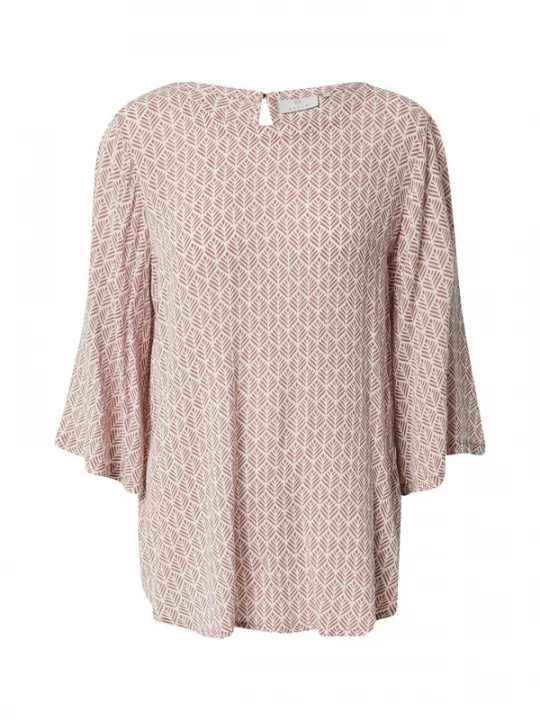 Foto van product Kaffe Blouse roestrood / wit