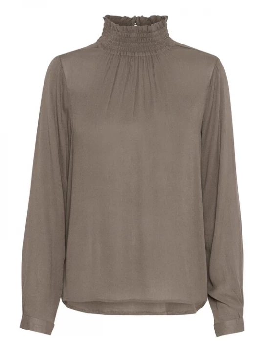 Foto van product Kaffe Blouse 'Trine' chocoladebruin