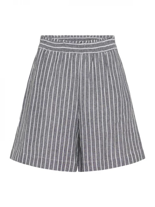 Foto van product Kaffe Broek 'BPMalena' grijs gemêleerd / parelwit
