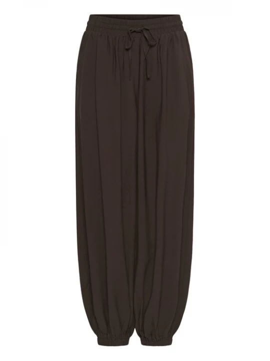 Foto van product Kaffe Broek 'KAAlberta' chocoladebruin