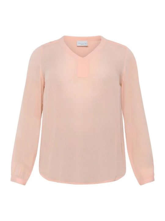Foto van product KAFFE CURVE Blouse 'Ami' abrikoos