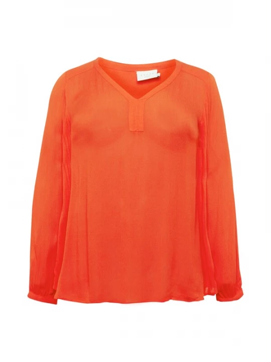 Foto van product KAFFE CURVE Blouse 'Ami' vuurrood