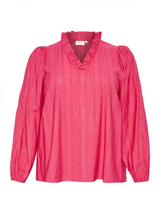 Foto van product KAFFE CURVE Blouse 'Anni' pink