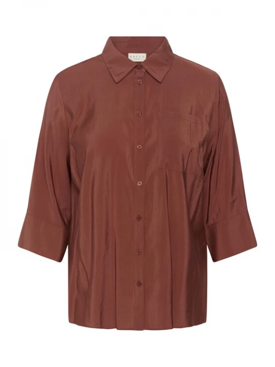 Foto van product KAFFE CURVE Blouse bruin