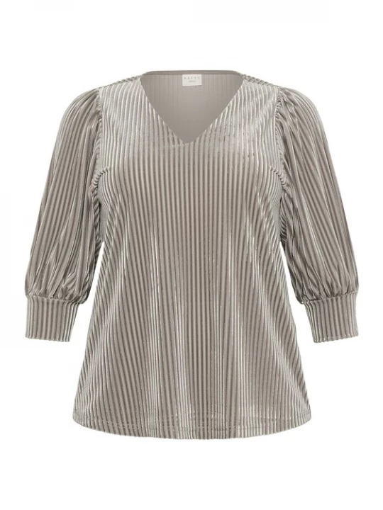 Foto van product KAFFE CURVE Blouse 'Cacanna' grijs
