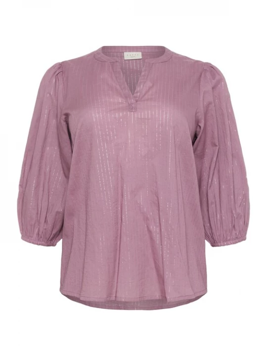 Foto van product KAFFE CURVE Blouse 'Cluisa' lavendel / wit