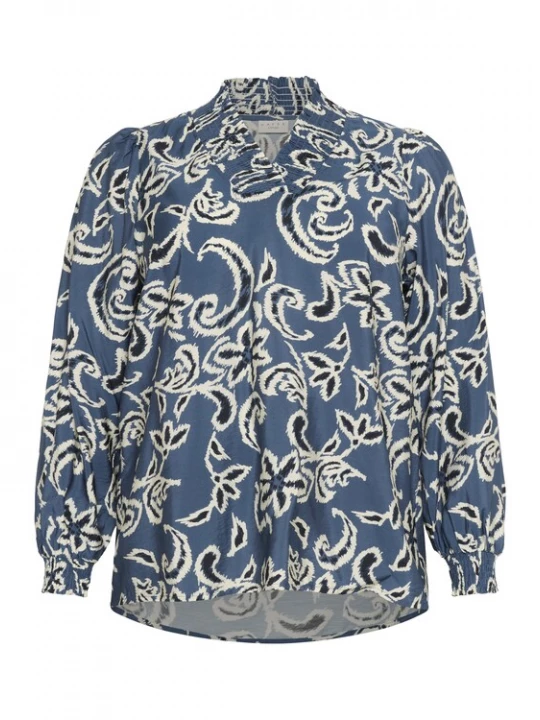 Foto van product KAFFE CURVE Blouse duifblauw