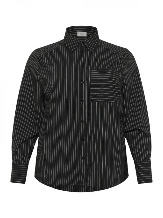 Foto van product KAFFE CURVE Blouse 'Eloana' zwart / wit