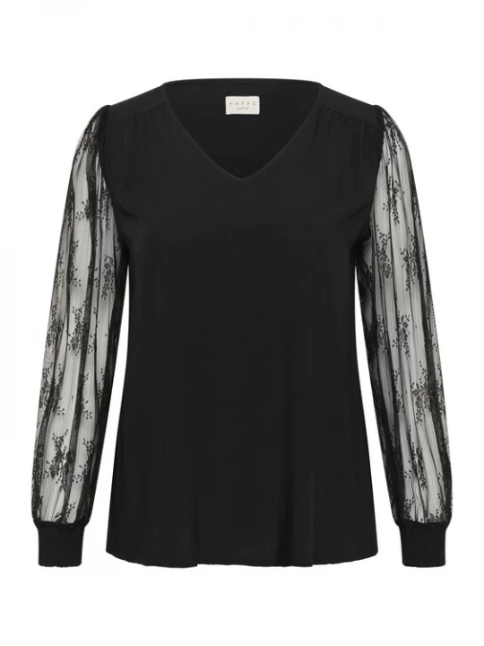 Foto van product KAFFE CURVE Blouse 'Freya' zwart