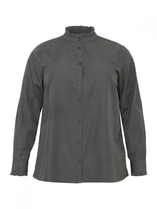 Foto van product KAFFE CURVE Blouse 'KC Adi' donkergrijs