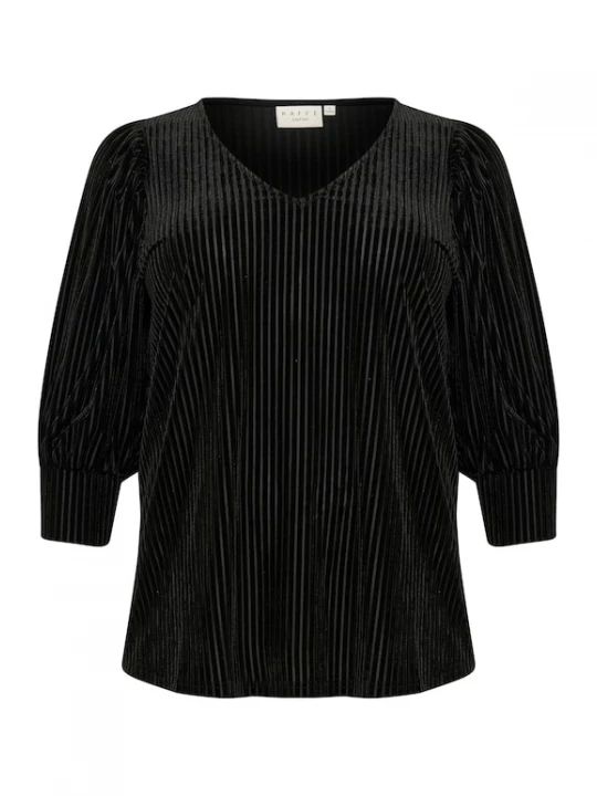 Foto van product KAFFE CURVE Blouse 'KC Cacanna' zwart