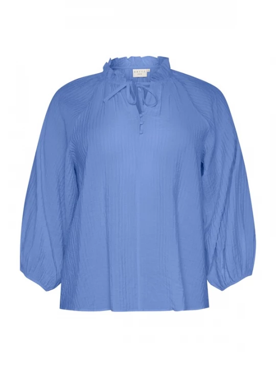 Foto van product KAFFE CURVE Blouse 'KC Linna' hemelsblauw