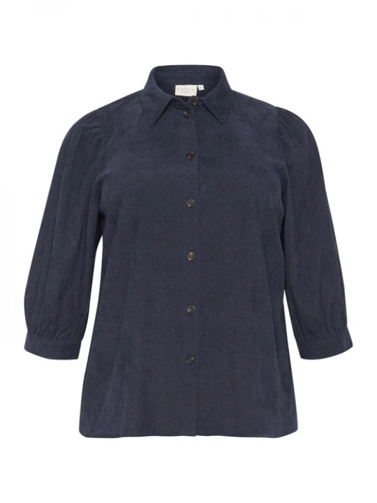 Foto van product KAFFE CURVE Blouse 'KC Verana' donkerblauw