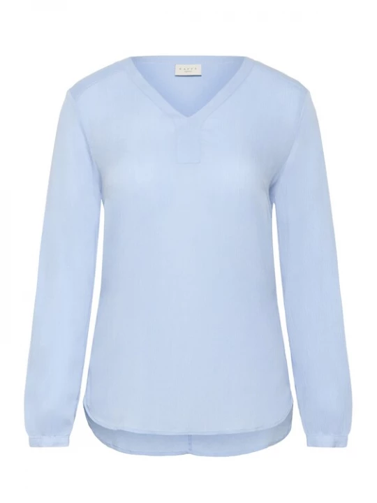 Foto van product KAFFE CURVE Blouse 'KCami' hemelsblauw