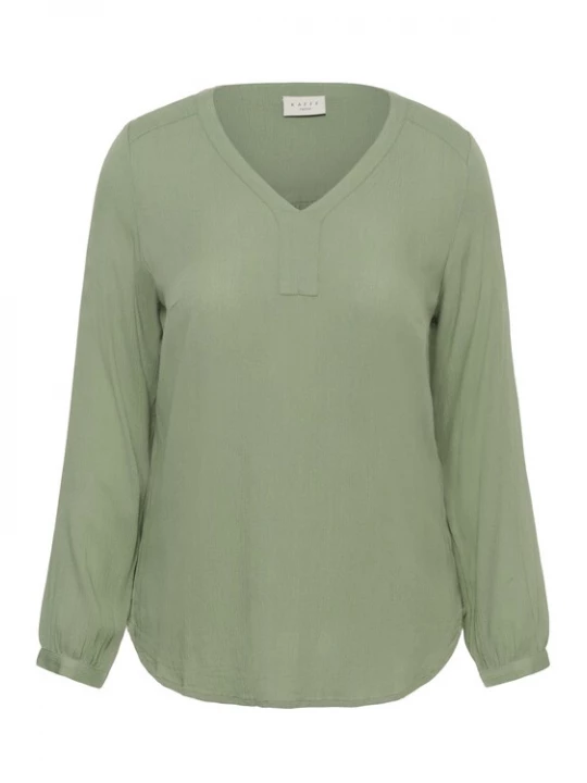 Foto van product KAFFE CURVE Blouse 'KCAmi' pastelgroen