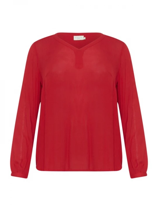 Foto van product KAFFE CURVE Blouse 'KCAmi' rood