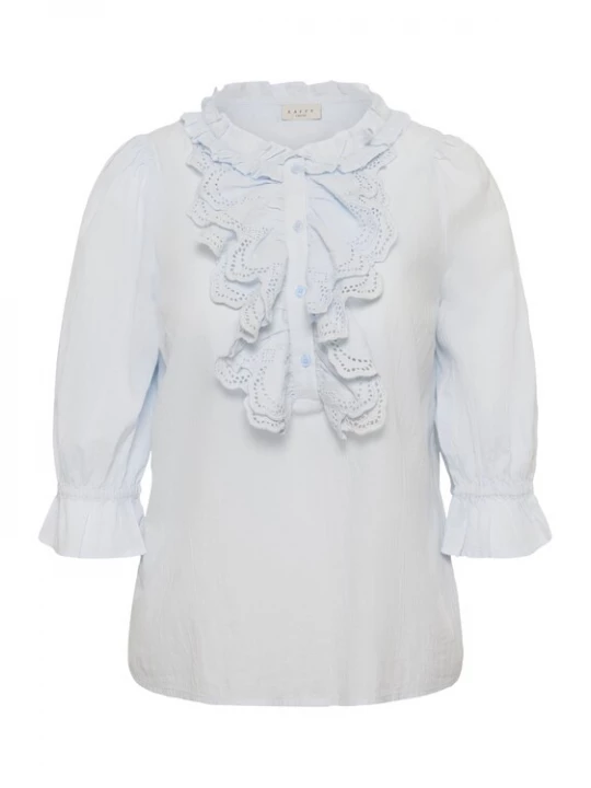 Foto van product KAFFE CURVE Blouse 'KCAngli' pastelblauw
