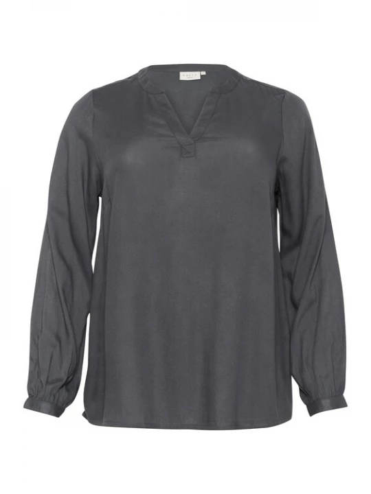 Foto van product KAFFE CURVE Blouse 'KCCalinde' donkergrijs