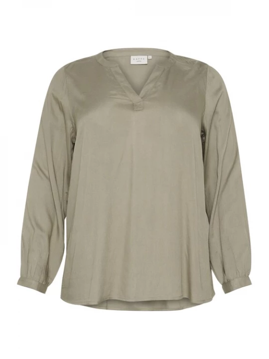 Foto van product KAFFE CURVE Blouse 'KCCalinde' kaki