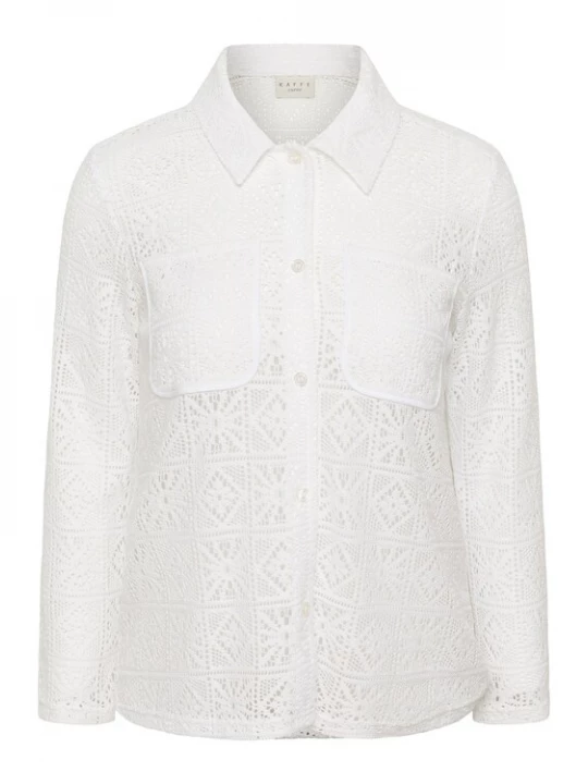 Foto van product KAFFE CURVE Blouse 'KCcindia' offwhite