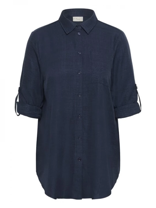 Foto van product KAFFE CURVE Blouse 'KCEllie' marine