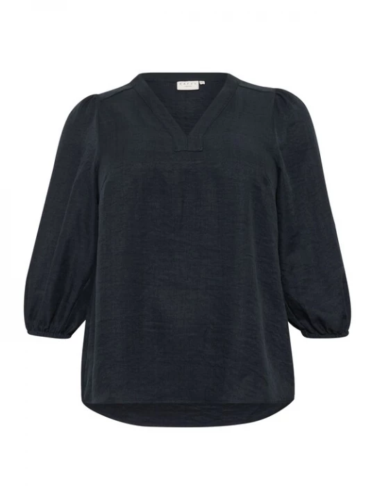 Foto van product KAFFE CURVE Blouse 'KCEllinor' donkergroen
