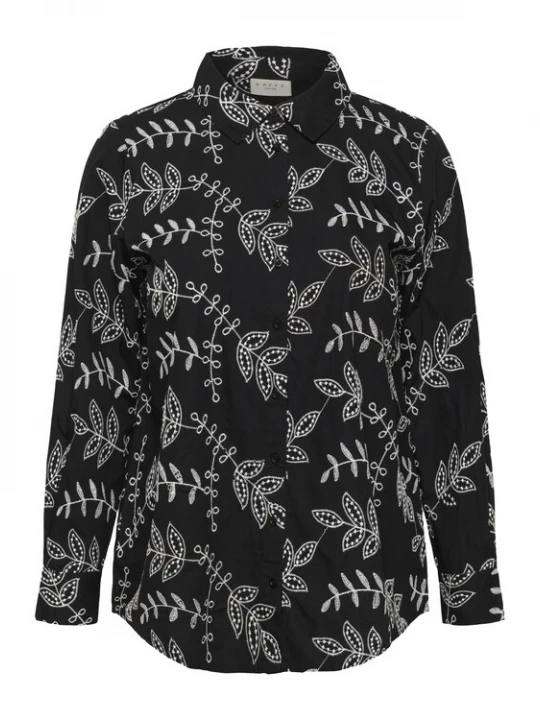 Foto van product KAFFE CURVE Blouse 'KCElory' zwart / wit