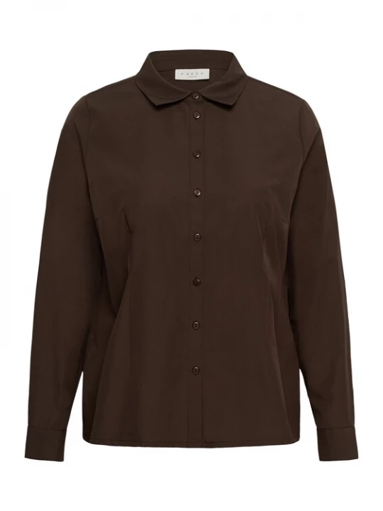 Foto van product KAFFE CURVE Blouse 'KCgiuly' mokka