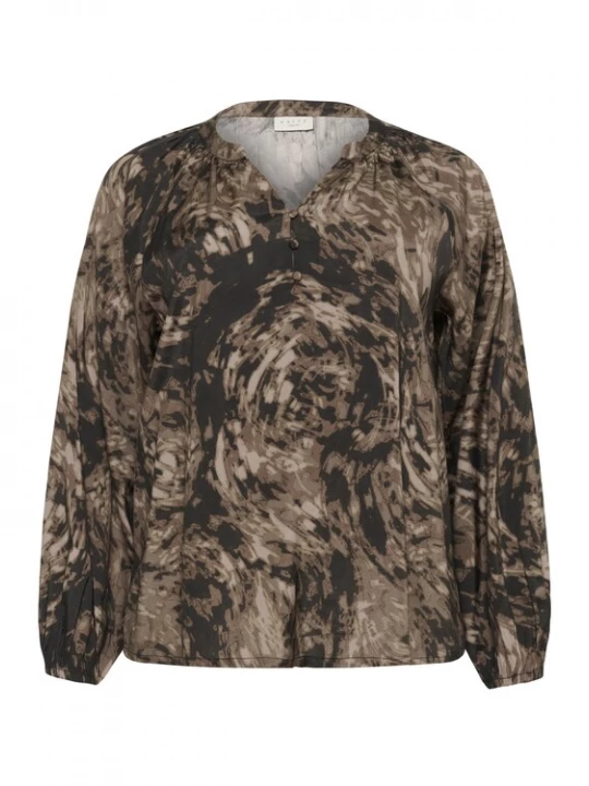 Foto van product KAFFE CURVE Blouse 'KCJamia' bruin