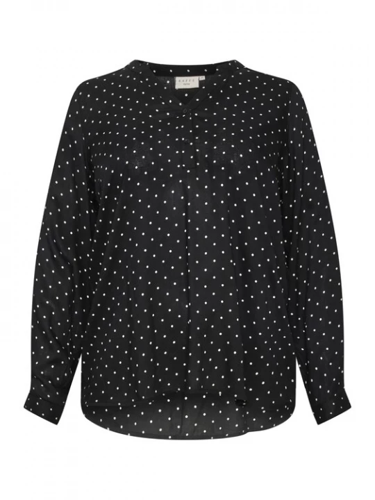 Foto van product KAFFE CURVE Blouse 'KCJoy' zwart / wit