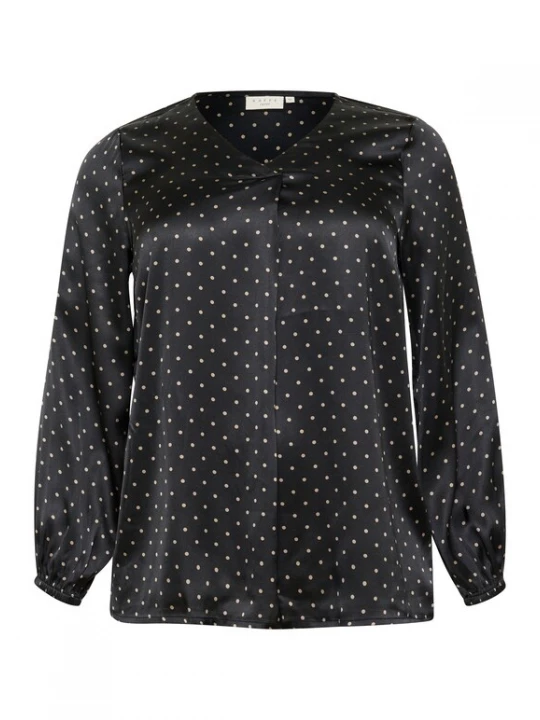 Foto van product KAFFE CURVE Blouse 'KCLena' grijs / zwart