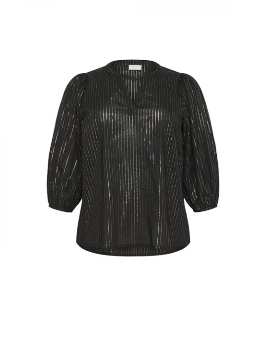 Foto van product KAFFE CURVE Blouse 'KCluisa' zwart / wit