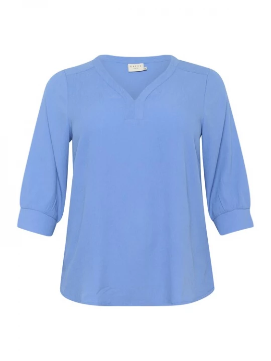 Foto van product KAFFE CURVE Blouse 'KCLunda' blauw