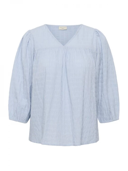 Foto van product KAFFE CURVE Blouse 'KCmaisie' lichtblauw