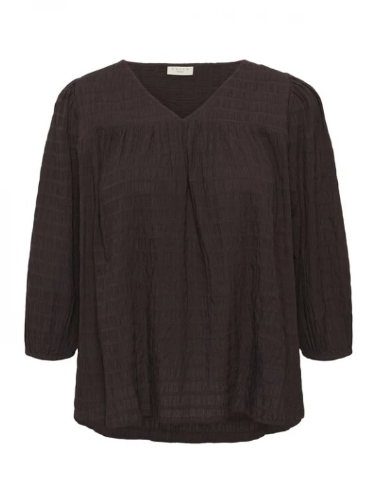Foto van product KAFFE CURVE Blouse 'KCmaisie' mokka