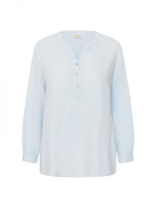 Foto van product KAFFE CURVE Blouse 'KCMille' hemelsblauw