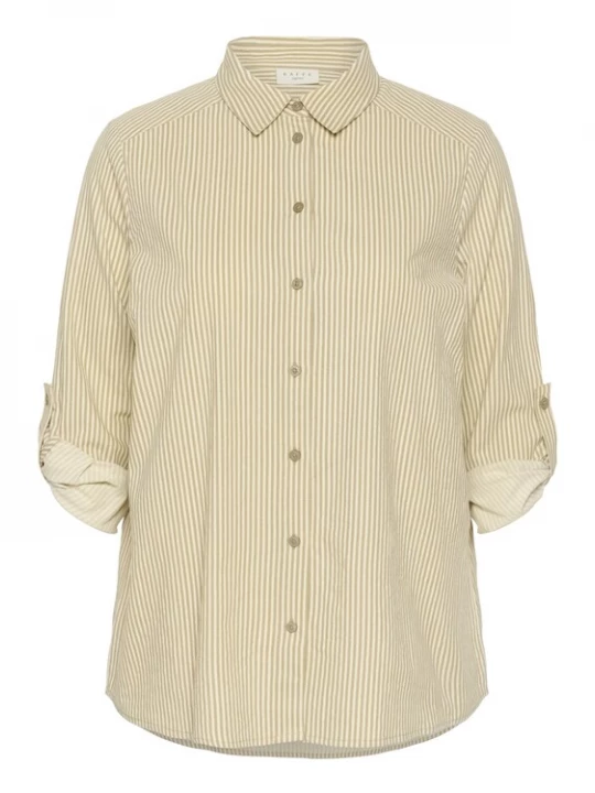 Foto van product KAFFE CURVE Blouse 'KCNana' chamois / donkerbeige