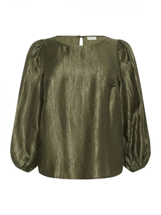 Foto van product KAFFE CURVE Blouse 'KCRizza' olijfgroen