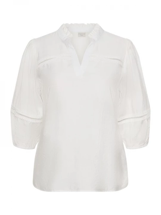 Foto van product KAFFE CURVE Blouse 'KCronja' wit