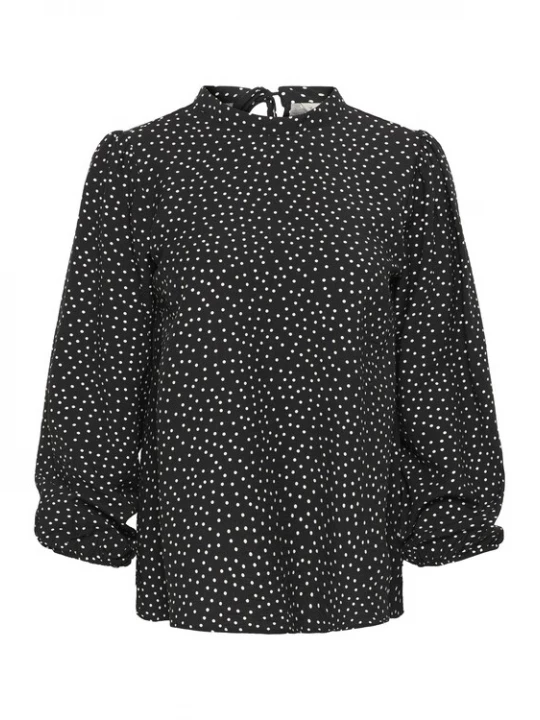 Foto van product KAFFE CURVE Blouse 'KCRya' zwart / wit