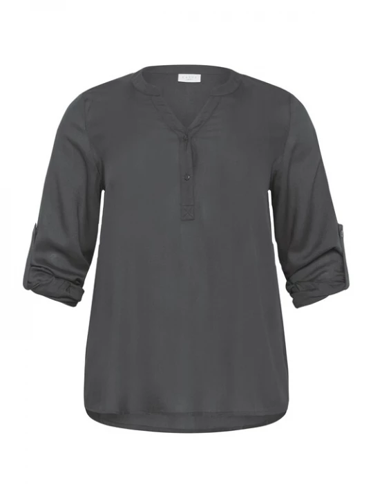 Foto van product KAFFE CURVE Blouse 'KCSida' donkergrijs