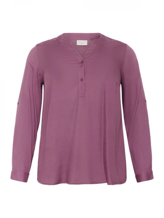 Foto van product KAFFE CURVE Blouse 'KCSida' donkerroze
