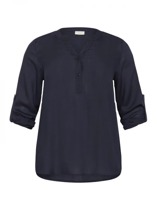 Foto van product KAFFE CURVE Blouse 'KCSida' navy